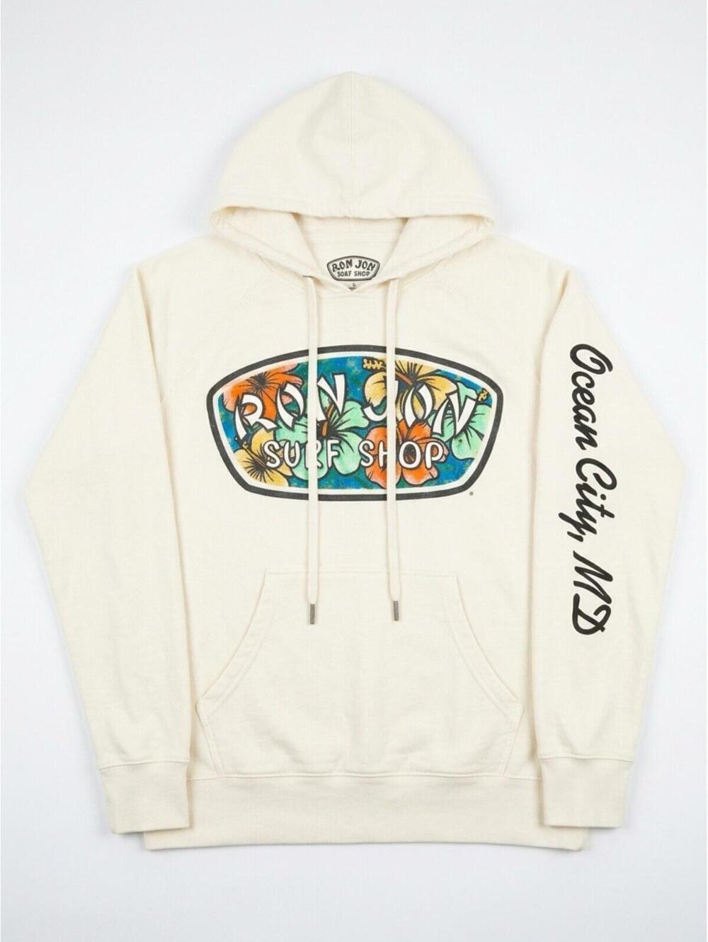 Ron Jon Surf Shop Graphic Hoodie - Ocean City, MD Womens Medium